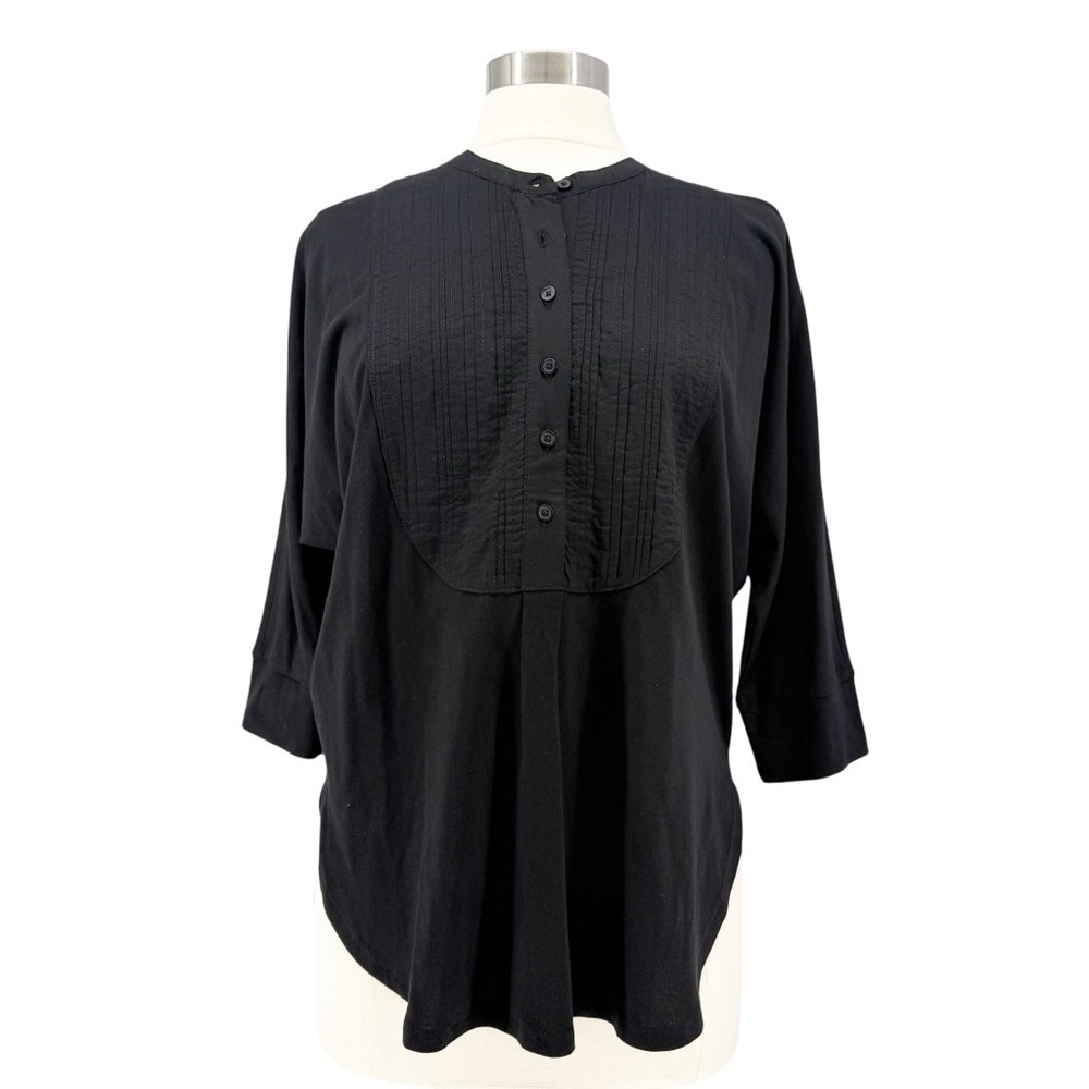 BANANA REPUBLIC FACTORY Black Tuxedo Front Top S